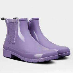 Hunter original refined Chelsea gloss boots NWT